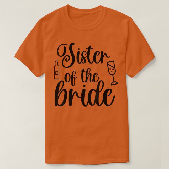 Camiseta Hermana De La Novia Correspondiendo Boda Para La L (Diseño del anverso)
