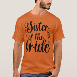 Camiseta Hermana De La Novia Correspondiendo Boda Para La L