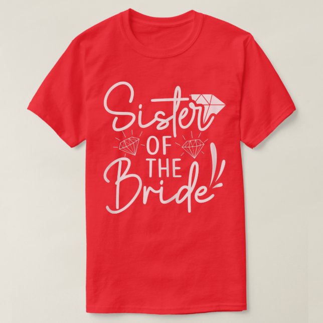 Camiseta Hermana De La Novia Correspondiendo Boda Para La L (Diseño del anverso)