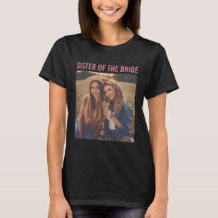 Camiseta Hermana de la Novia Foto Personalizada Vintage
