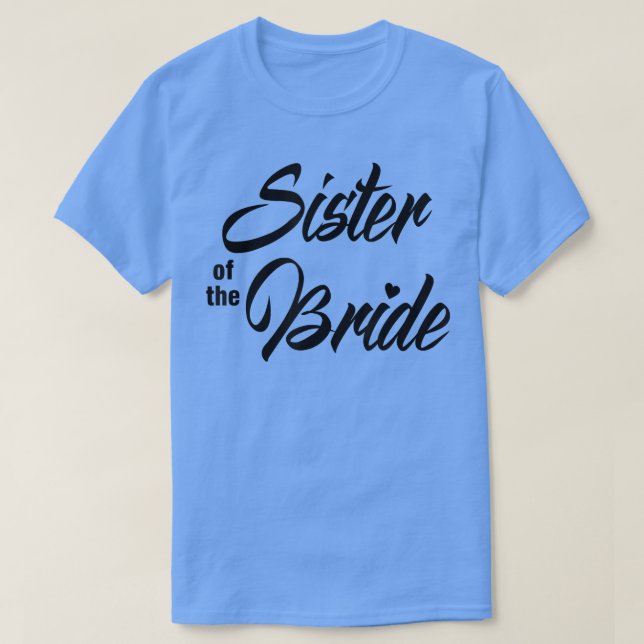 Camiseta Hermana de la novia parte de la boda coincidente c (Diseño del anverso)