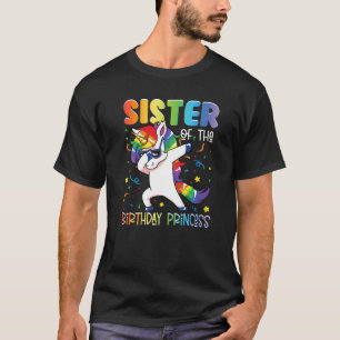 Camiseta Hermana de la Princesa de Cumpleaños Chica Dabbing