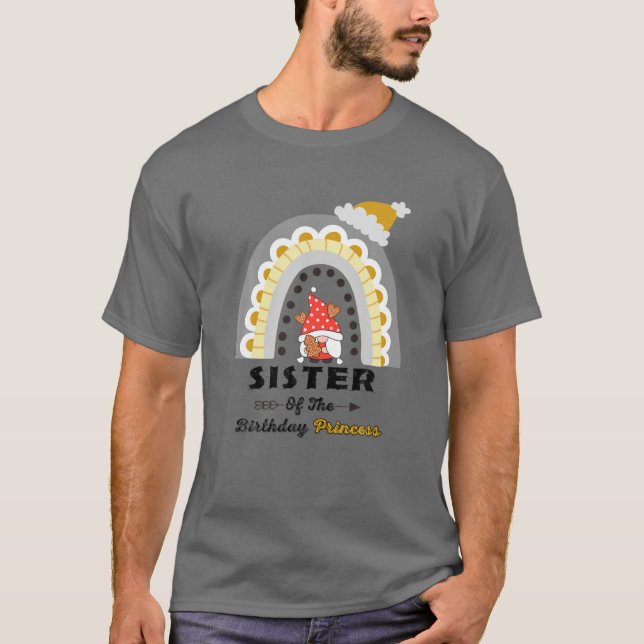 Camiseta Hermana De La Princesa Nacida Hermana Gnome (Anverso)