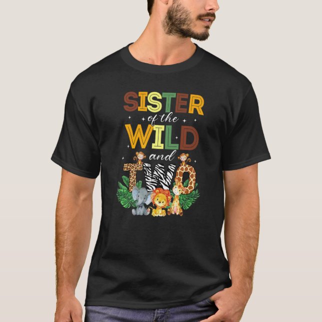 Camiseta Hermana De La Selva Safari De Los Dos Zoológicos (Anverso)