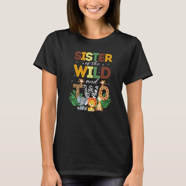 Camiseta Hermana De La Selva Safari De Los Dos Zoológicos (Anverso)
