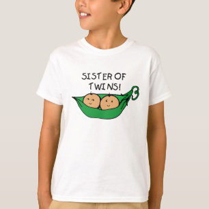 Camiseta Hermana de la vaina de los gemelos