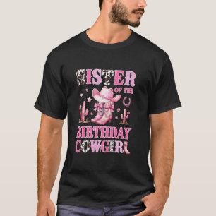 Camiseta Hermana de la vaquera de cumpleaños Fiesta de Rode