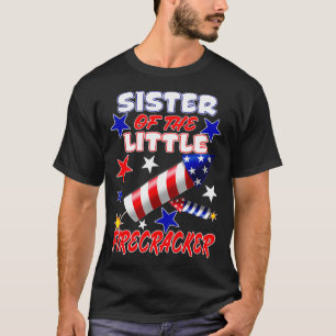 Camiseta Hermana de los niños del pequeño petardo 4 de juli