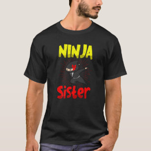 Camiseta Hermana de Ninja Mercenario Japonés Shinobi Kunai