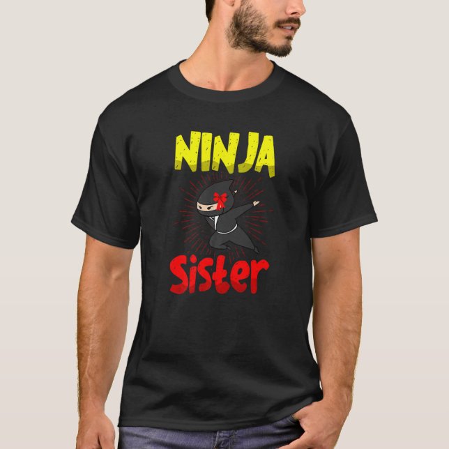 Camiseta Hermana de Ninja Mercenario Japonés Shinobi Kunai  (Anverso)