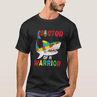Camiseta Hermana De Niños Autistas Guerreros Conciencia Del