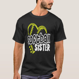 Camiseta Hermana De Softball Para Hombres Mujeres Chicas