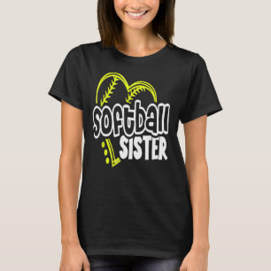 Camiseta Hermana De Softball Para Hombres Mujeres Chicas