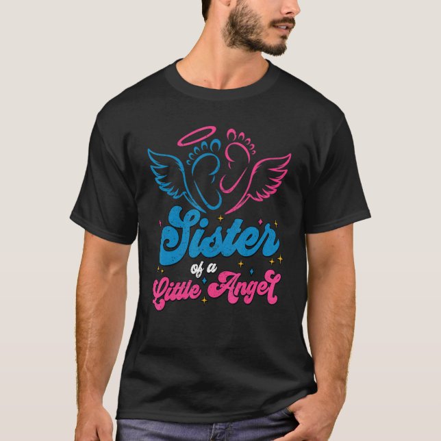 Camiseta Hermana De Un Pequeño Embarazo Ángel Y Pérdida Inf (Anverso)
