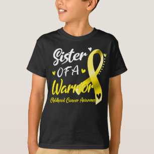Camiseta Hermana de una guerrera Conciencia sobre el cáncer