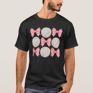 Camiseta Hermana De Voleibol, Chica Adolescente Girly Pink 