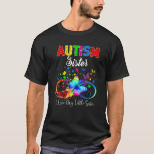 Camiseta Hermana del autismo mariposa Me Encanta El Apoyo D