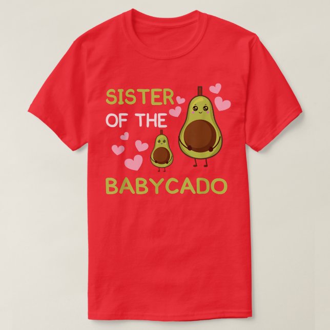 Camiseta Hermana del babycado avocado mamacado Guacamole (Diseño del anverso)