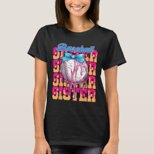 Camiseta Hermana del Béisbol Retro Helado Perforación Coque