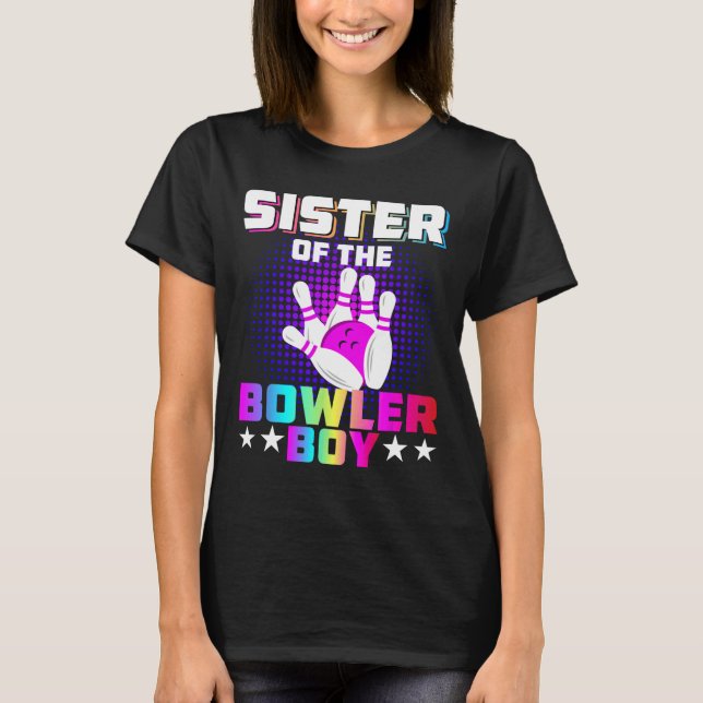 Camiseta Hermana Del Bola De La Familia De Bowler (Anverso)