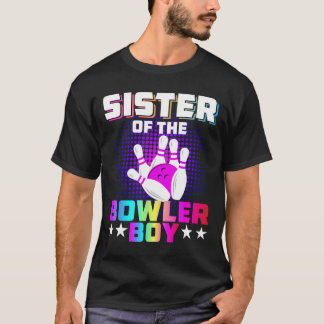Camiseta Hermana Del Bola De La Familia De Bowler