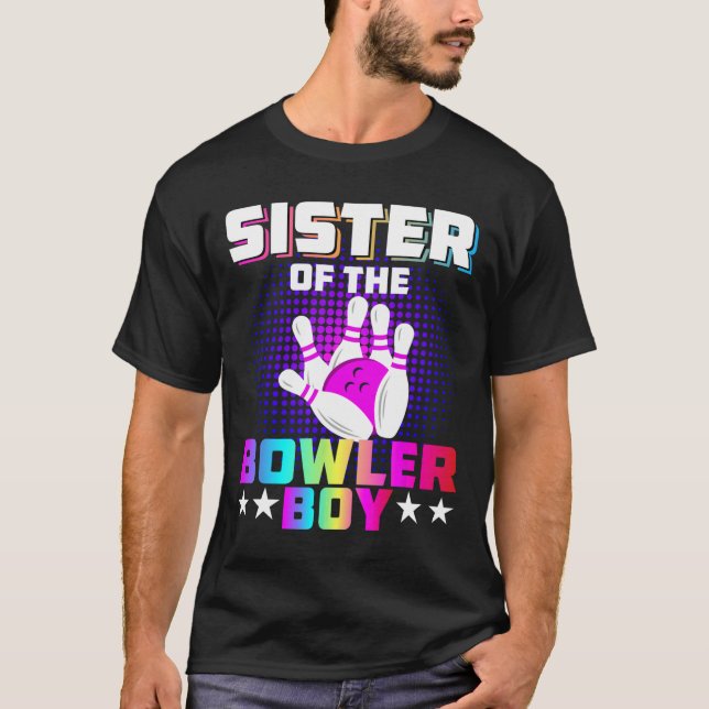 Camiseta Hermana Del Bola De La Familia De Bowler (Anverso)