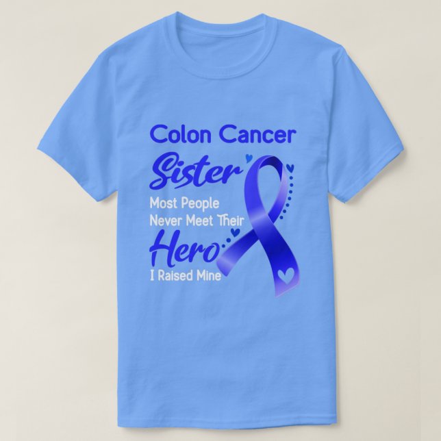 Camiseta Hermana del Cáncer de Colón La Mayoría De La Gente (Diseño del anverso)
