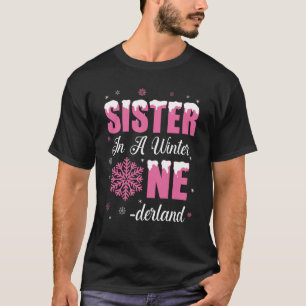 Camiseta Hermana Del Chica De Cumpleaños Invierno De Holand