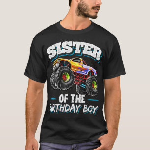 Camiseta Hermana del cumpleaños del monstruo del bebé