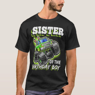 Camiseta Hermana del cumpleaños del monstruo del bebé
