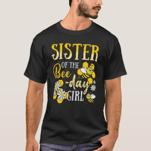 Camiseta Hermana Del Día De La Abeja Chica Hive Fiesta Coin