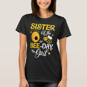 Camiseta Hermana Del Día De La Abeja Chica Hive Fiesta Coin