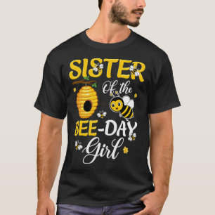 Camiseta Hermana Del Día De La Abeja Chica Hive Fiesta Coin