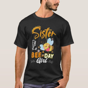 Camiseta Hermana Del Día De La Abeja Chica Hive Fiesta Coin