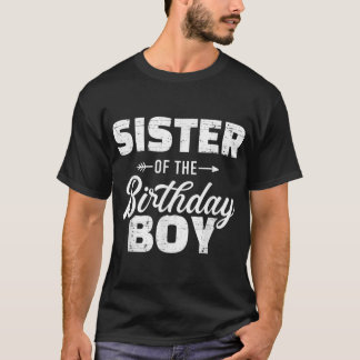 Camiseta Hermana del hijo de cumpleaños que está a la par c