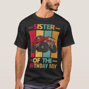 Camiseta Hermana Del Monstruo De La Fiesta De Cumpleaños De