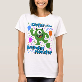 Camiseta Hermana del Monstruo del Cumpleaños