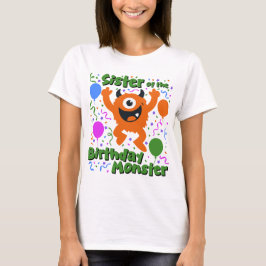 Camiseta Hermana del Monstruo del Cumpleaños 