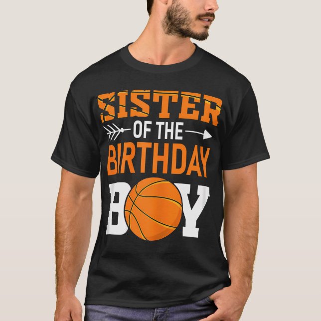 Camiseta Hermana Del Niño De Cumpleaños Que Coincide Con Bi (Anverso)