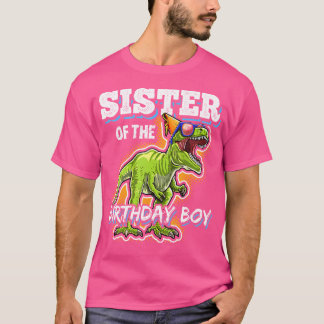 Camiseta Hermana Del Niño De Cumpleaños Que Coincide Con Di