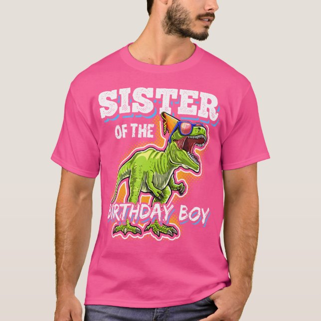 Camiseta Hermana Del Niño De Cumpleaños Que Coincide Con Di (Anverso)
