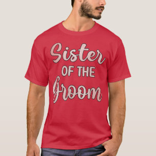 Camiseta Hermana del novio día de la boda ducha del novio S