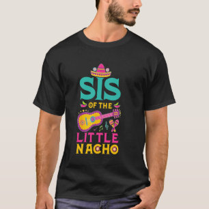 Camiseta Hermana del pequeño cumpleaños con tema mexicano N