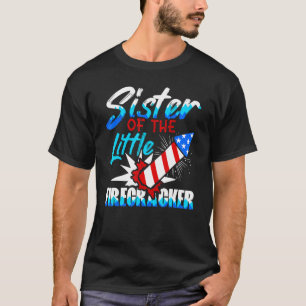 Camiseta Hermana Del Pequeño Rastreador 4 De Julio Nacido