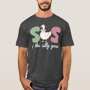 Camiseta Hermana del Silly Goose 1er Cumpleaños Primer Matc