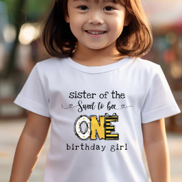Camiseta Hermana del tan dulce de ser un cumpleaños