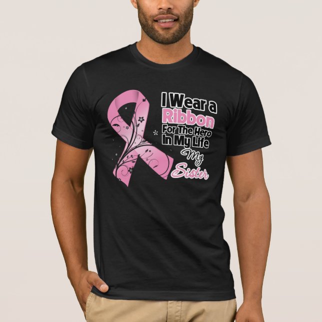 Camiseta Hermana en mi vida cáncer de mama (Anverso)