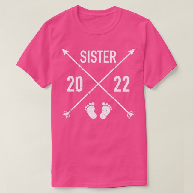 Camiseta Hermana est 2022 hipster (Diseño del anverso)
