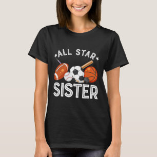 Camiseta Hermana Estelar Del Cumpleañero Sketll Fútbol
