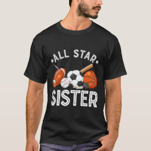 Camiseta Hermana Estelar Del Niño Cumpleañero Fútbol Sketll